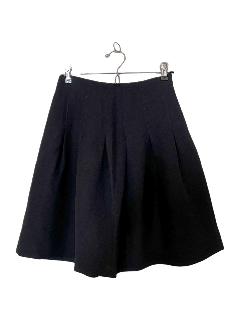 Club Monaco Black Pleated Short A-Line Skater Skirt - Sz 00